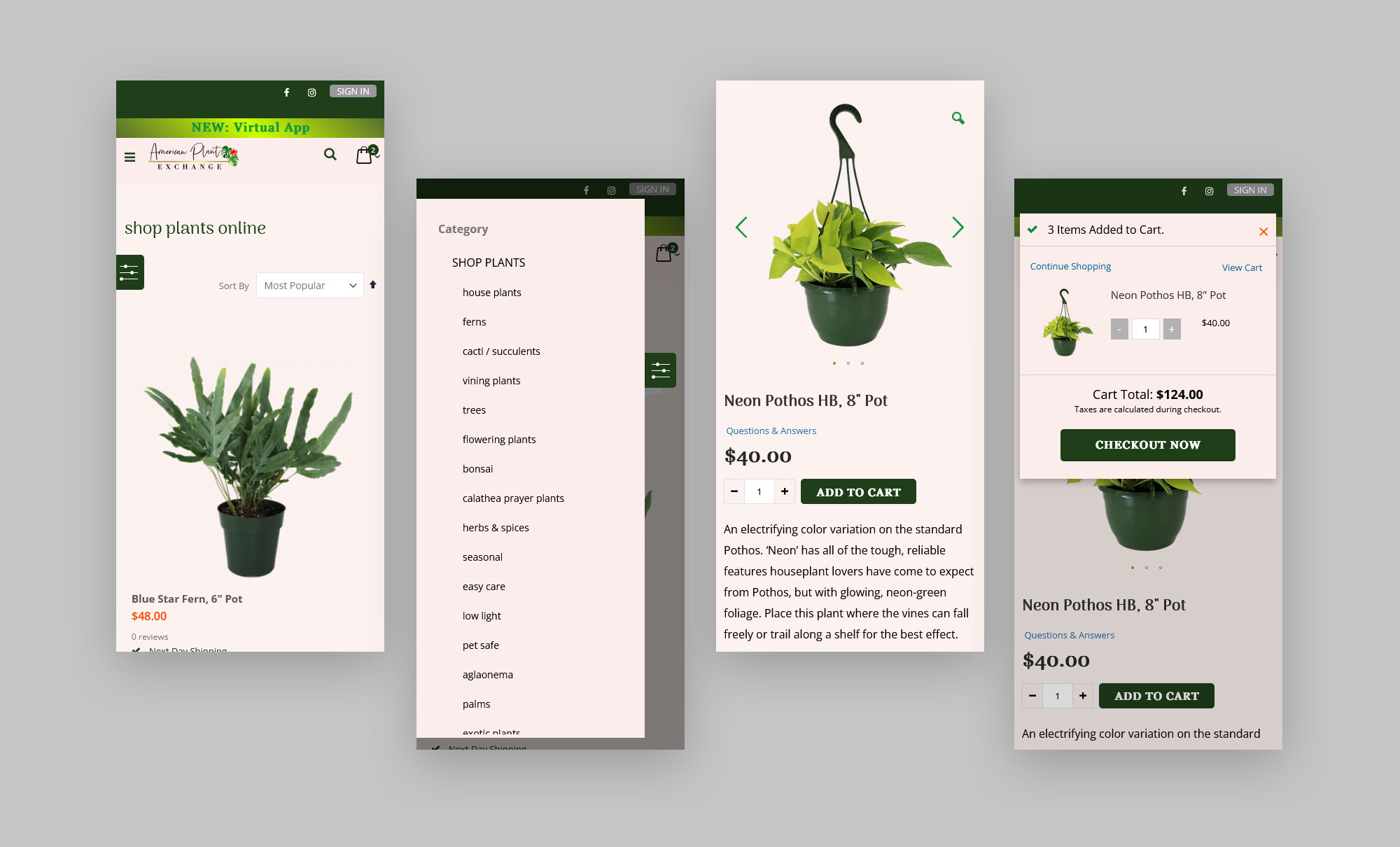 American Plant Exchange Screenshot 2